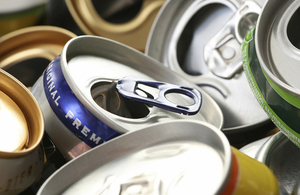 Empty beer cans.