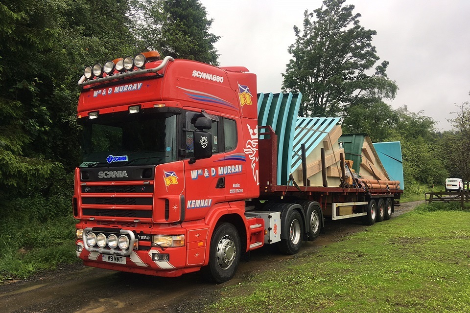 Special delivery for kielder salmon centre