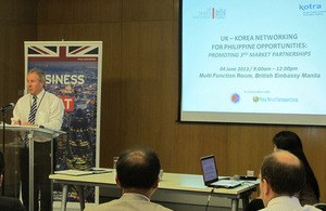 Then UK Trade and Investment Manila Director, Derek Page