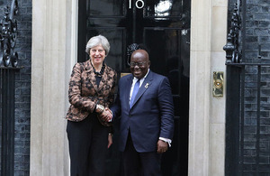Prime Minister Theresa May and President Nana Akufo-Addo