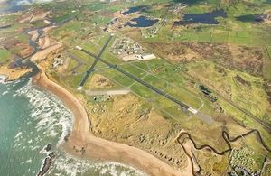 Aerial view of RAF Valley. MOD Crown Copyright.