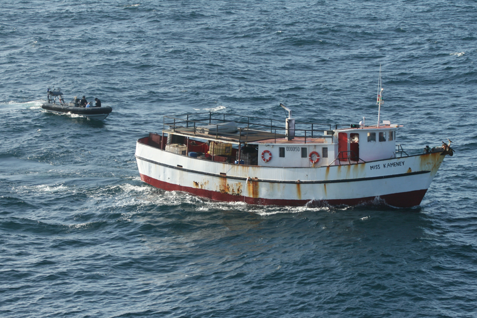 Wave Knight seizes drugs in the Caribbean
