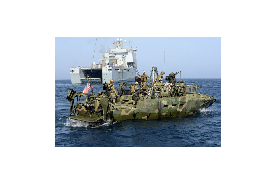 A US Riverine combat boat