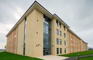 New living accommodation built under Project SLAM at RAF Brize Norton. Crown copyright