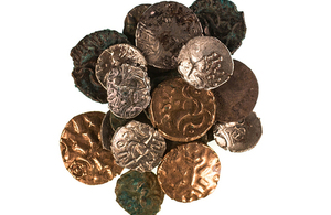 Coins found in Reynard's Kitchen Cave [Picture: Copyright Richard Davenport Photography]
