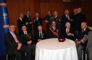 "Ambassador Robin Barnett with the veterans"