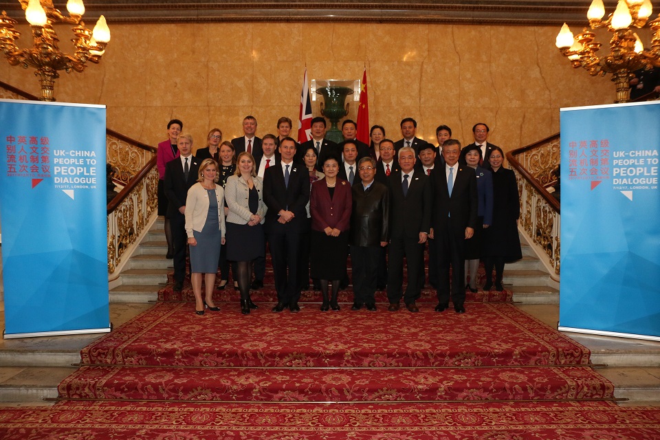 Mme Liu Co-Chaired the 5th Plenary Session with Secretary of State for Health Jeremy Hunt