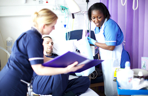 Nurses caring for patient