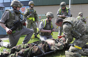 During 12 (Bomber) Squadron's War Week Squadron personnel are exposed to the potential situations they might encounter during their deployment to Afghanistan [Picture: Corporal Neil Bryden RAF, Crown copyright]