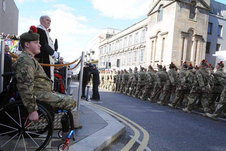 3 SCOTS enjoy homecoming parade in Inverness