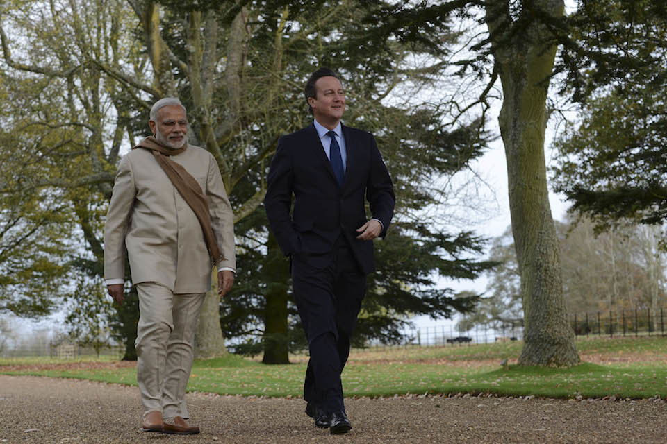 David Cameron holds security talks with Prime Minister Modi at Chequers