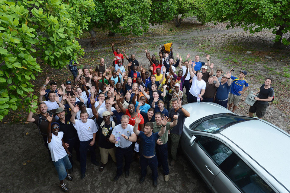 Royal Navy sailors help African community
