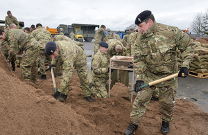 The service level agreement will see prisoners making sandbags and other support products for Britain’s armed forces [Picture: Sergeant M O'Neill RLC, Crown copyright]