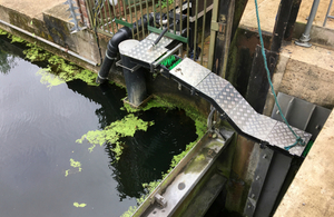 Eel pass at New Mills Yard in Norwich City Centre