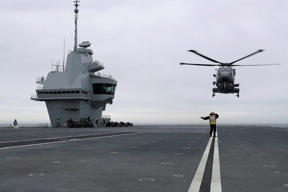 Defence Secretary visits the nation’s future Flagship