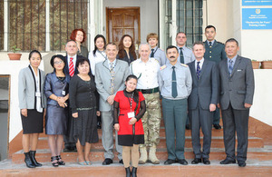 Kazakh and Kyrgyz Military English Teachers gather for training in Almaty