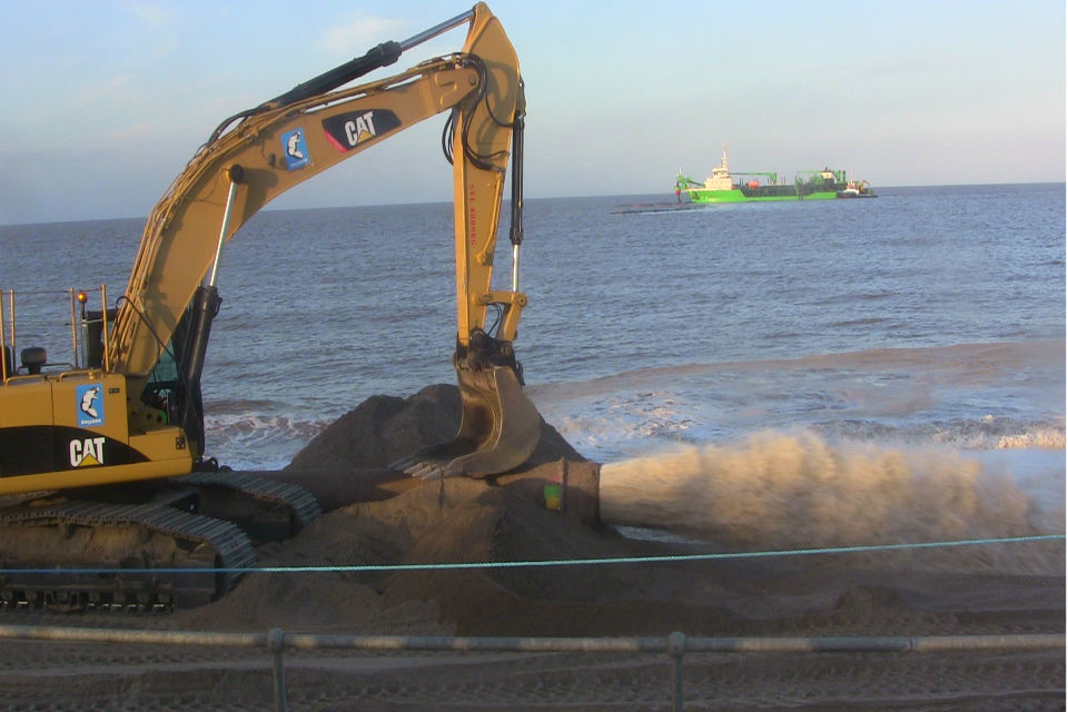 Lincolnshire beach restoration begins following tidal surge