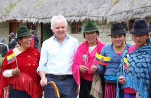 Ambassador Mullee visiting Quilotoa Project