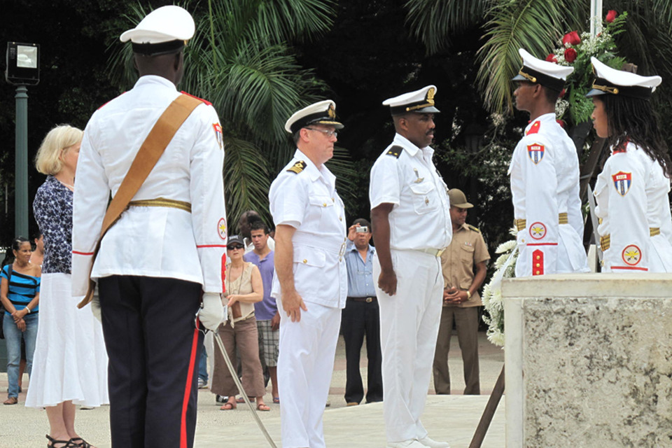 RFA Fort Rosalie visits Cuba
