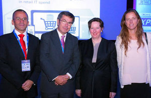 British Ambassador Fiona Clouder at Retail event.
