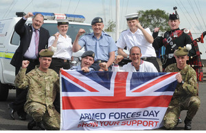 Service personnel supporting Armed Forces Day 2012 at HMS Caledonia in Scotland [Picture: Mark Owens, Crown Copyright/MOD 2012]