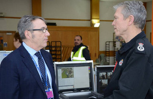 Station Director Colin Weir and Chief Constable Mike Griffiths