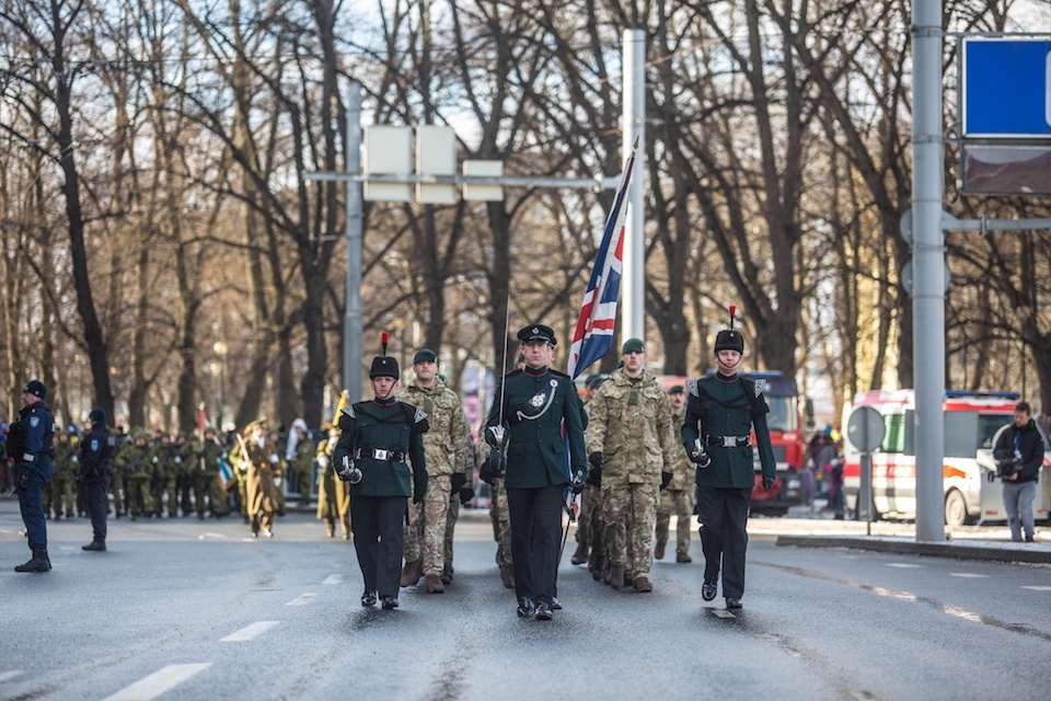 UK troops on NATO mission join Estonian national celebration