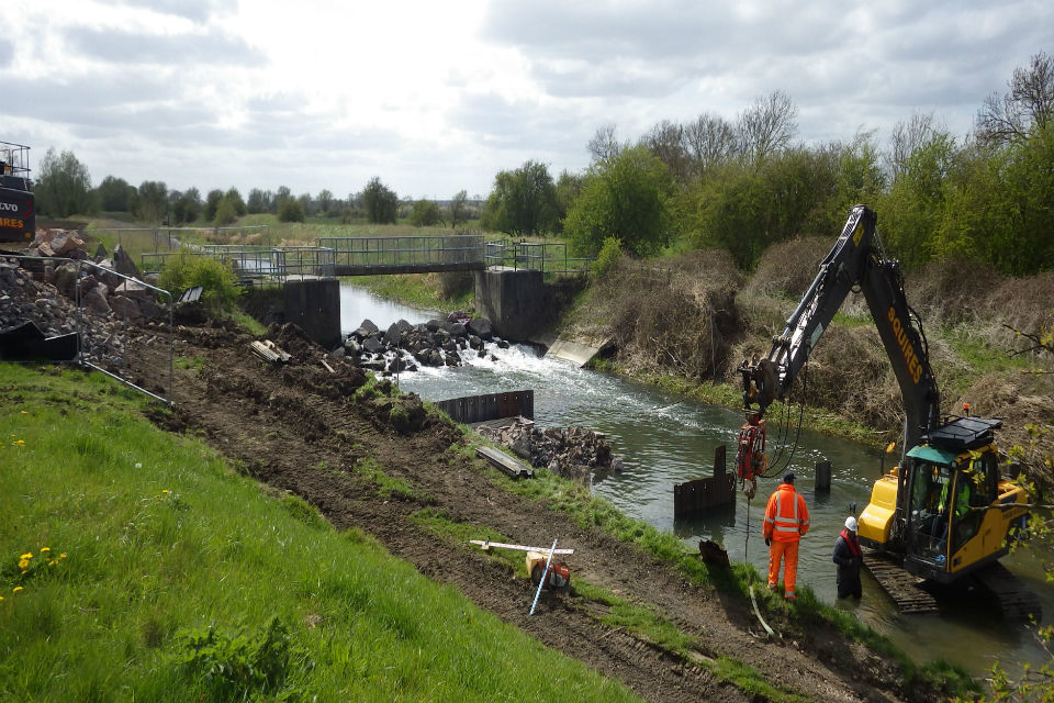 New fish pass near Lincoln now complete, opening up 34km of River Witham