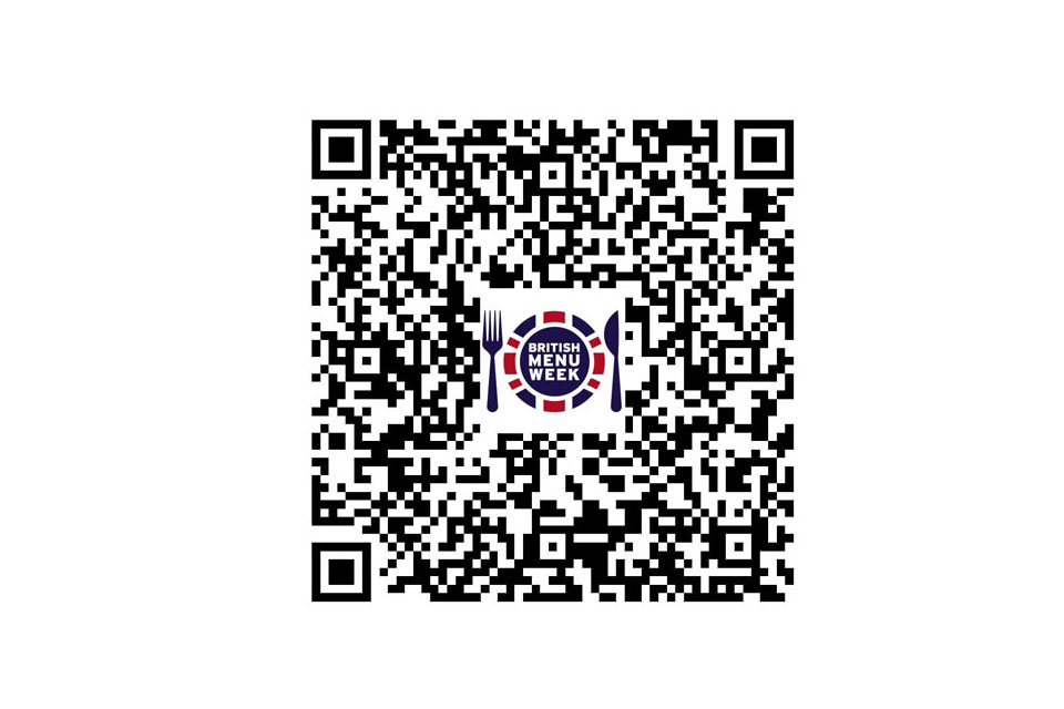 British Menu Week QR code