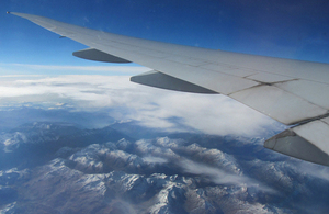 Aircraft in flight