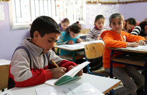 Syrian students back to school in Lebanon