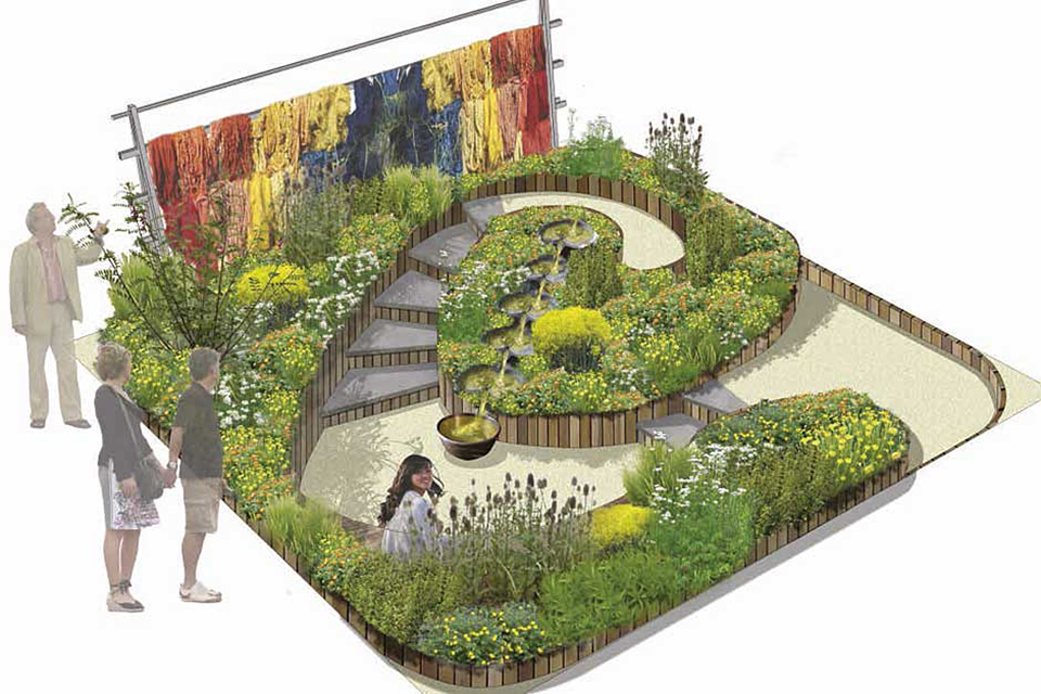 Chelsea garden highlights project to mimic colours of nature