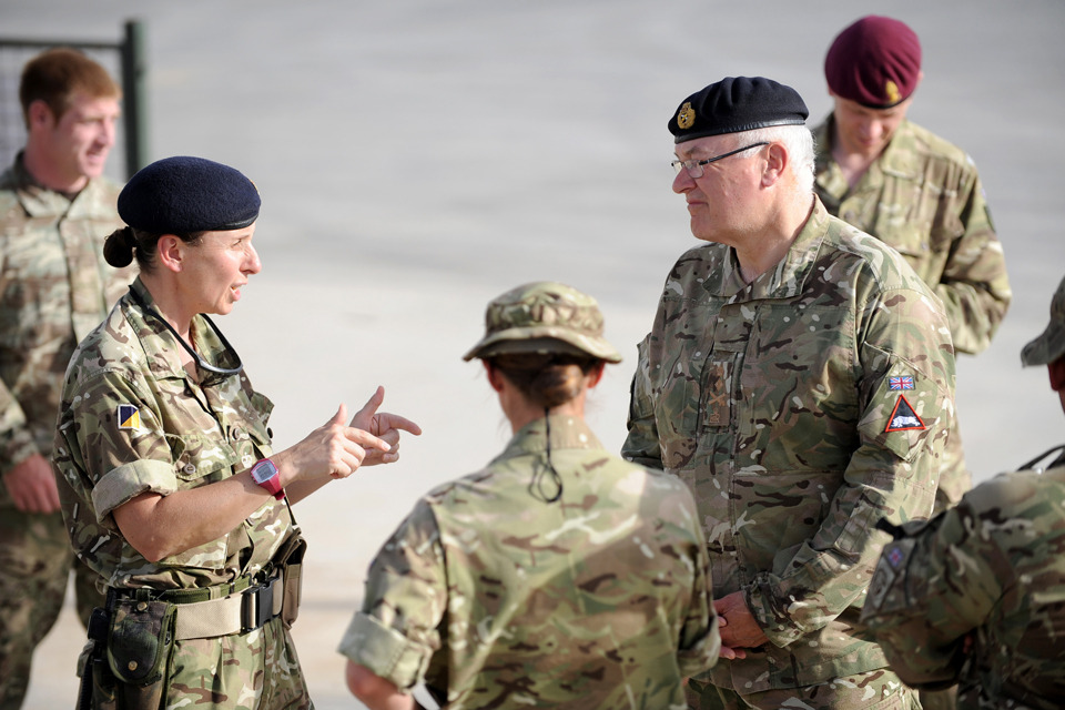 Army chief visits troops in Afghanistan
