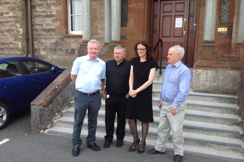 Theresa Villiers visits areas affected by 12 July riots