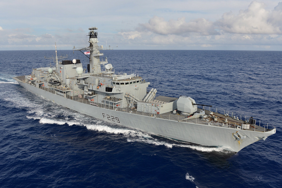 HMS Lancaster visits Colombia
