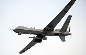 A RAF Reaper Remotely Piloted Air System