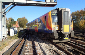 The rear coach following the derailment