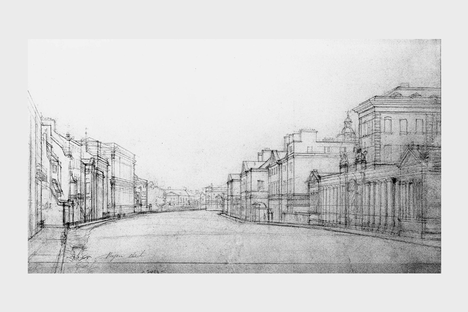 Whitehall and the Admiralty Screen, 1810