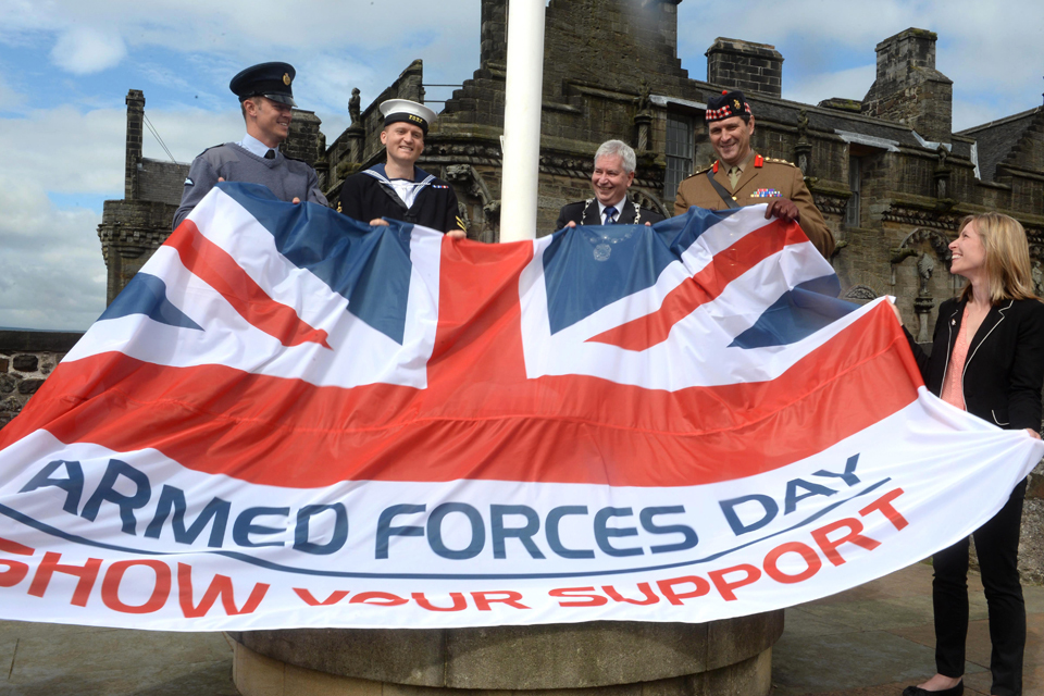 Flying the Armed Forces Day flag
