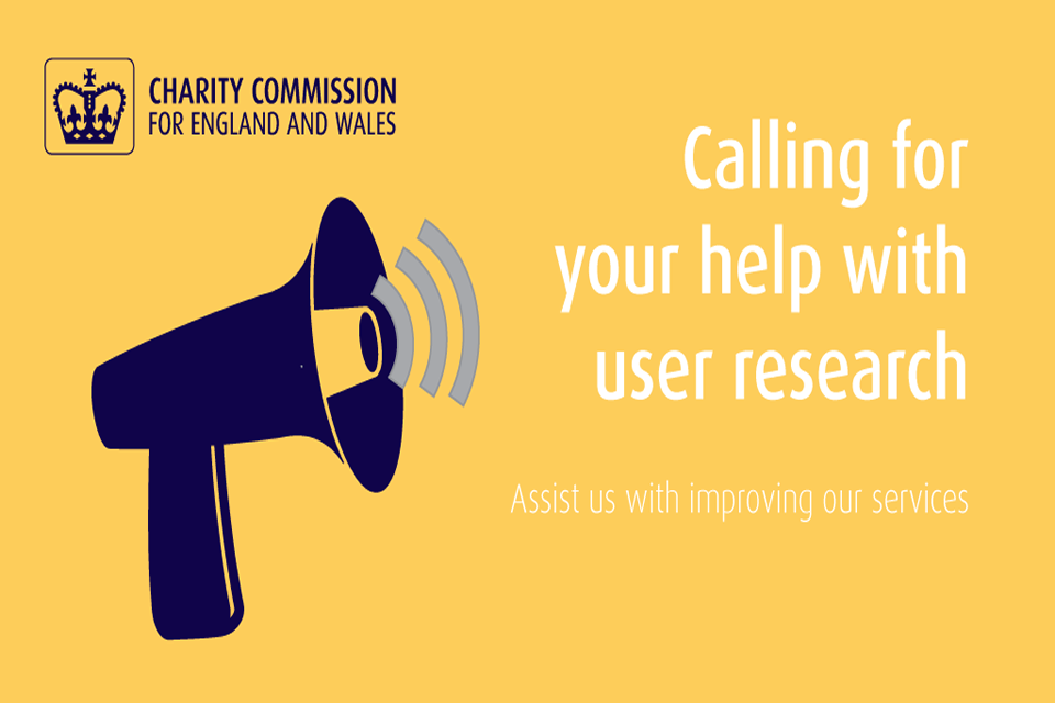 [Withdrawn] Help the Charity Commission develop digital services - GOV.UK