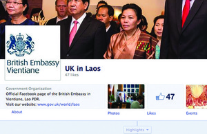 Visit the British Embassy Vientiane Facebook page to find out more about the UK in Laos