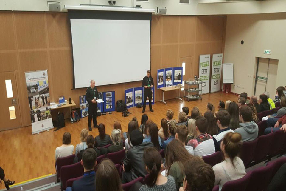 CNC officers visit college to spread the word about Project Servator