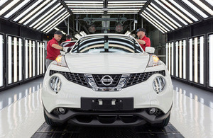 Production of the Nissan Juke at the Nissan plant in Sunderland