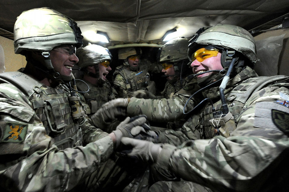 Helmand Hogmanay for Scots troops