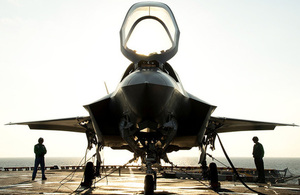 US F35B onboard USS Wasp undertaking operational trials