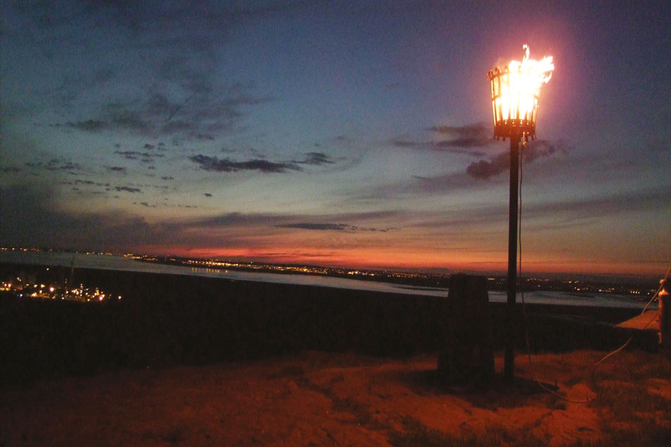 Helsby beacon for the Queen's Diamond Jubilee