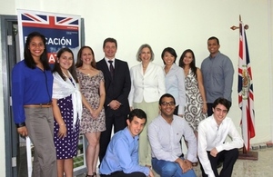 Dominican Music Students with Ambassador Steven Fisher
