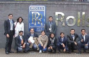 CRISP scholars visiting Rolls Royce in last academic year.