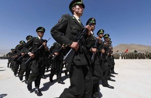 Officer Cadets from the Afghan National Army Officer Academy (ANAOA) in Kabul