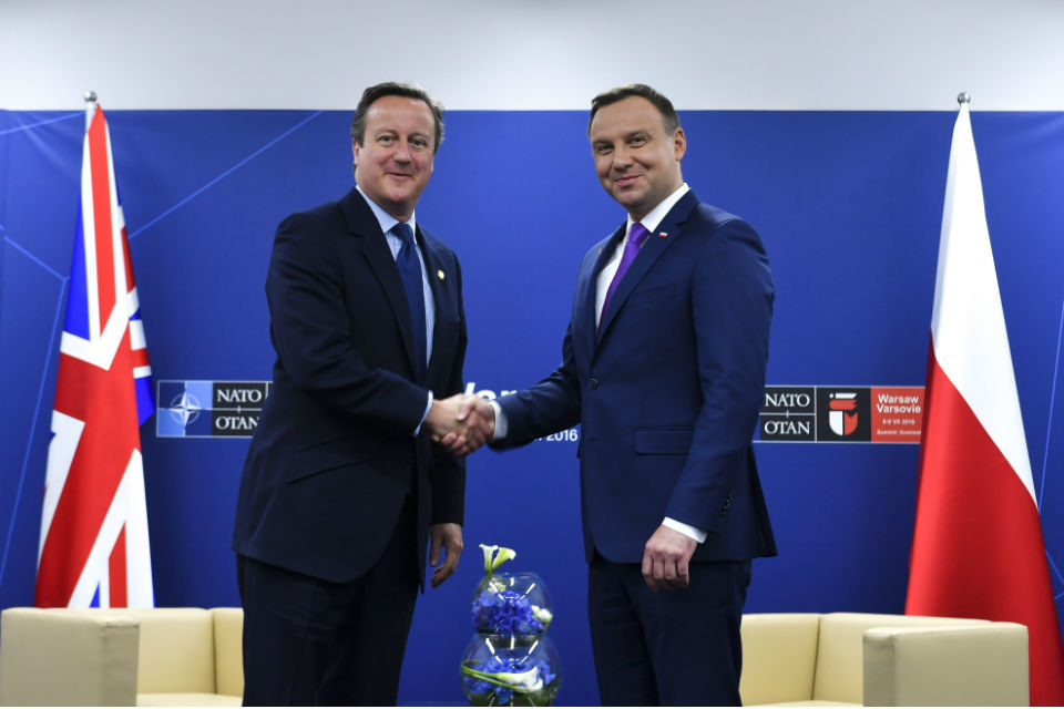 PM meeting with the Polish President Andrzej Duda: 9 July 2016